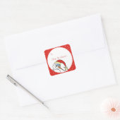 Stickers Drôle Snowman Xmas Cadeau (Enveloppe)