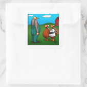 Stickers Drôle Thanksgiving "I'm With Delicious" (Sac)