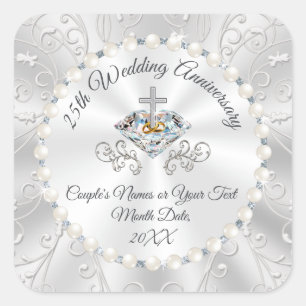 Stickers du 25e anniversaire bon marché pour les f