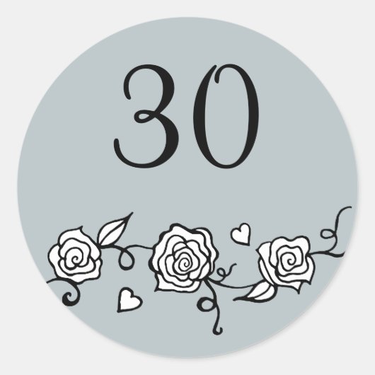 Stickers du 30e anniversaire du Mariage (Devant)