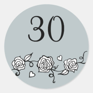 Stickers du 30e anniversaire du Mariage