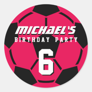 Stickers du bal de football rose