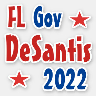 Stickers du Gouverneur de Floride DeSantis 2022