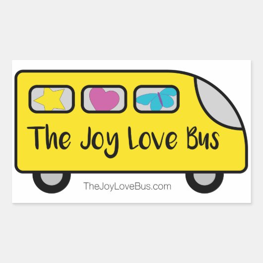 Stickers du logo du bus Joy Love (Devant)