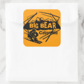 stickers du logo du ski orange Big Bear California (Sac)
