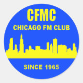 Stickers du logo rond du CMFC (deux tailles) (Devant)