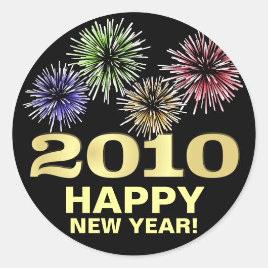 Stickers du Nouvel An 2010 (Devant)
