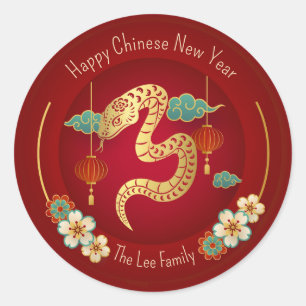 Stickers du Nouvel An chinois (Année du Serpent) R