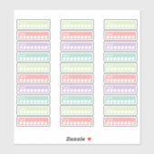 Stickers du planificateur Tracker hydraté Pastel R (Feuille)