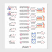 Stickers du planificateur universitaire (Feuille)