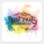 Stickers du quartier général du parti Paint Paint (Devant)