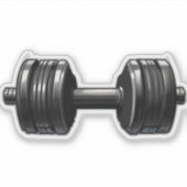 Stickers Dumbbell pour les amateurs de gym (Devant)
