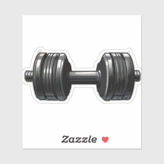 Stickers Dumbbell pour les amateurs de gym (Feuille)