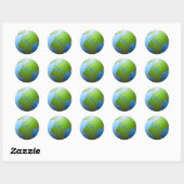Stickers Earth Globe (Feuille)