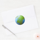 Stickers Earth Globe (Enveloppe)