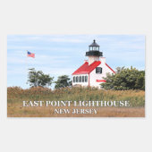 Stickers East Point Lighthouse, New Jersey (Devant)