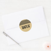 Stickers Ebony Rustic Chevron Graduation (Enveloppe)
