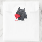 Stickers écossais Terrier Valentine (Sac)
