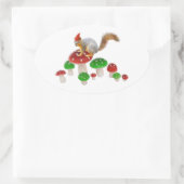 Stickers écureuil avec Stickers Tabouret (Sac)