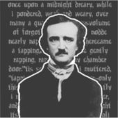 Stickers Edgar Allan Poe (Devant)