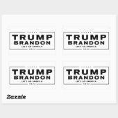 Stickers électoraux Trump Brandon 2024™ (Noir) (Feuille)
