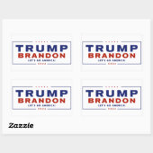 Stickers électoraux Trump Brandon 2024™ Officiels (Feuille)