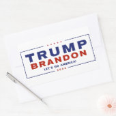 Stickers électoraux Trump Brandon 2024™ Officiels (Enveloppe)