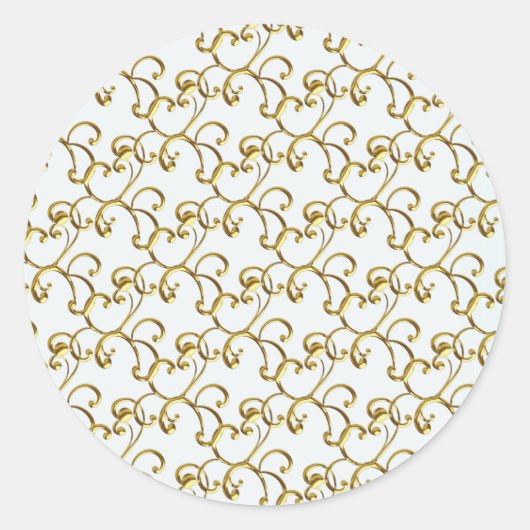 Stickers Elegant Gold Swirl (Devant)