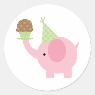 Stickers Elephant et Cupcake