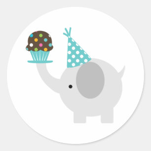Stickers Elephant et Cupcake