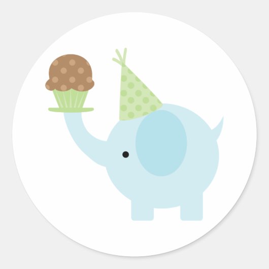 Stickers Elephant et Cupcake (Devant)
