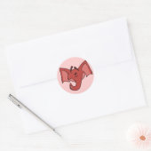 Stickers Eléphant Rouge (Enveloppe)