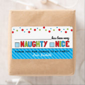 Stickers Elf Naughty ou Nice Merci (En situation)