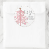 Stickers emballage de Noël, Stickers Merci (Sac)