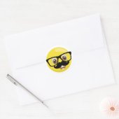 Stickers Emoji avec Moustache et lunettes (Enveloppe)
