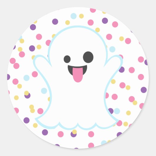 Stickers Emoji Polka Dot Ghost (Devant)