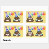 Stickers Emoji Poopers d'anniversaire (Feuille)