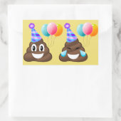 Stickers Emoji Poopers d'anniversaire (Sac)