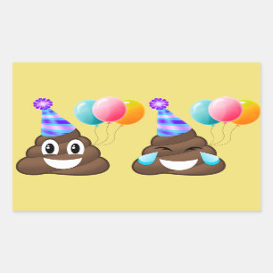 Stickers Emoji Poopers d'anniversaire