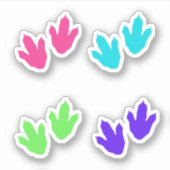 Stickers Empreinte Dinosaure (Devant)