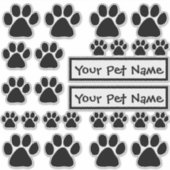 Stickers - Empreintes de pattes chiots (Devant)