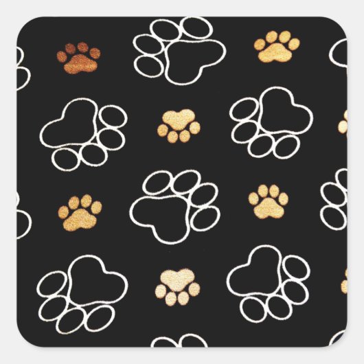 Stickers Empreintes de pattes de chien (Devant)