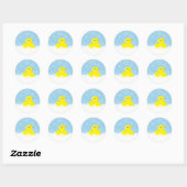 Stickers en caoutchouc Ducky - bleu (Feuille)