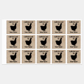 Stickers en carton d'oeuf Coll-EGG-ted par VOTRE N (Feuille)