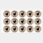 Stickers en carton d'oeuf Coll-EGG-ted par VOTRE N (Feuille)