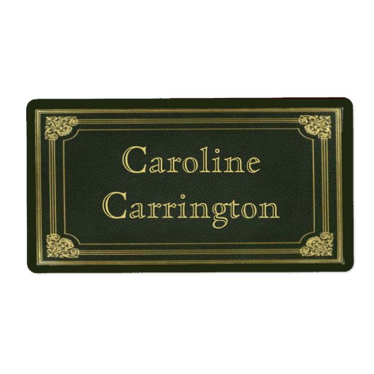 Stickers en cuir gravé vintage (Devant)