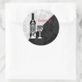 Stickers en dentelle noire et blanche (Sac)