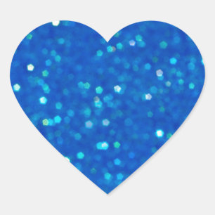 Stickers en forme de coeur bleu nuit