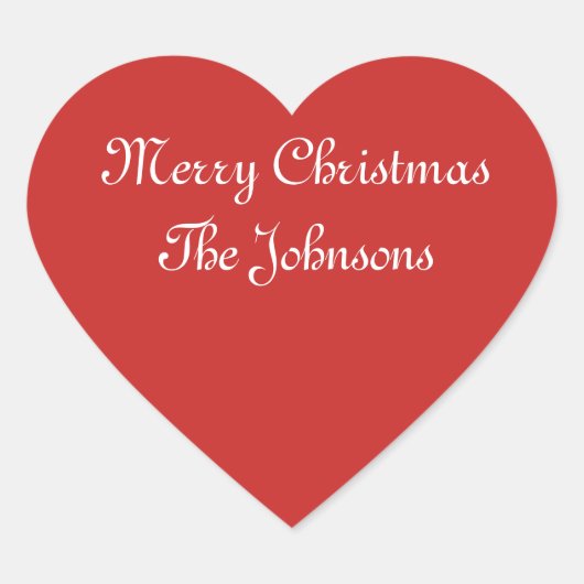 Stickers en forme de coeur de Noël (Devant)