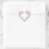 Stickers en forme de coeur premiers intervenants (Sac)